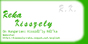 reka kisszely business card